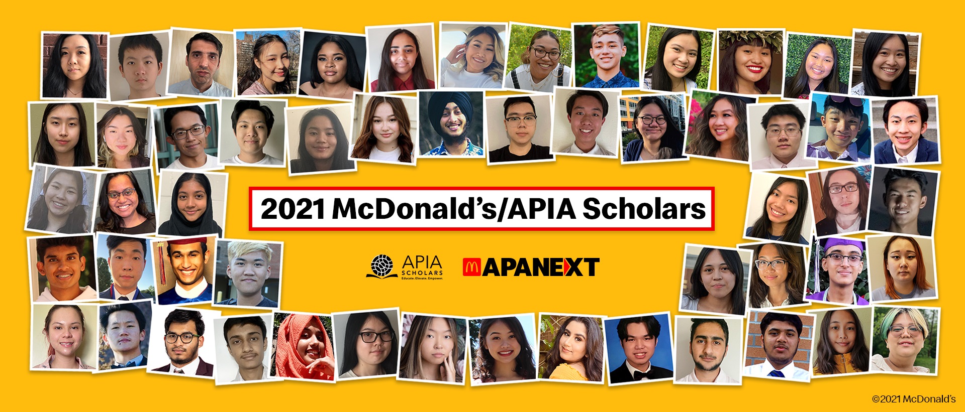 美国麦当劳通过APIA奖学金 协助弱势亚洲太平洋岛民学生解决财务困难 55位APIA学生将获颁总额50万美元的奖学金 让他们在求学之路上继续迈进