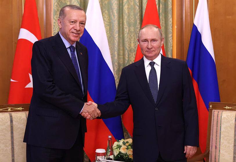 土耳其总统艾尔段访俄国   17天内两度会晤普京