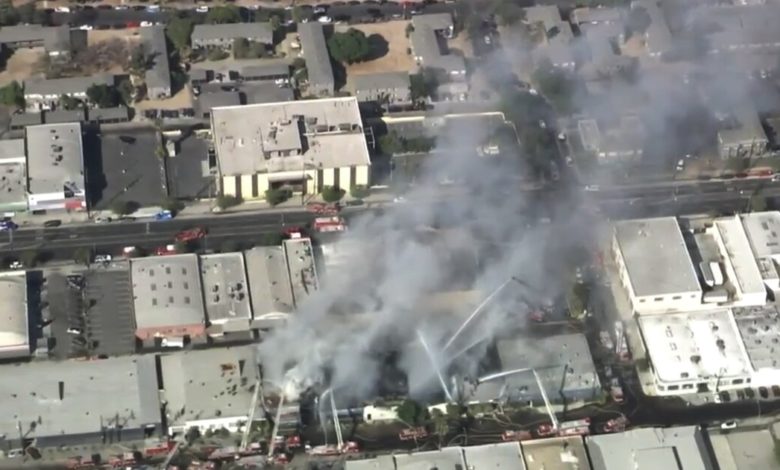 周一大火烧毁Boyle Heights几栋商业建筑