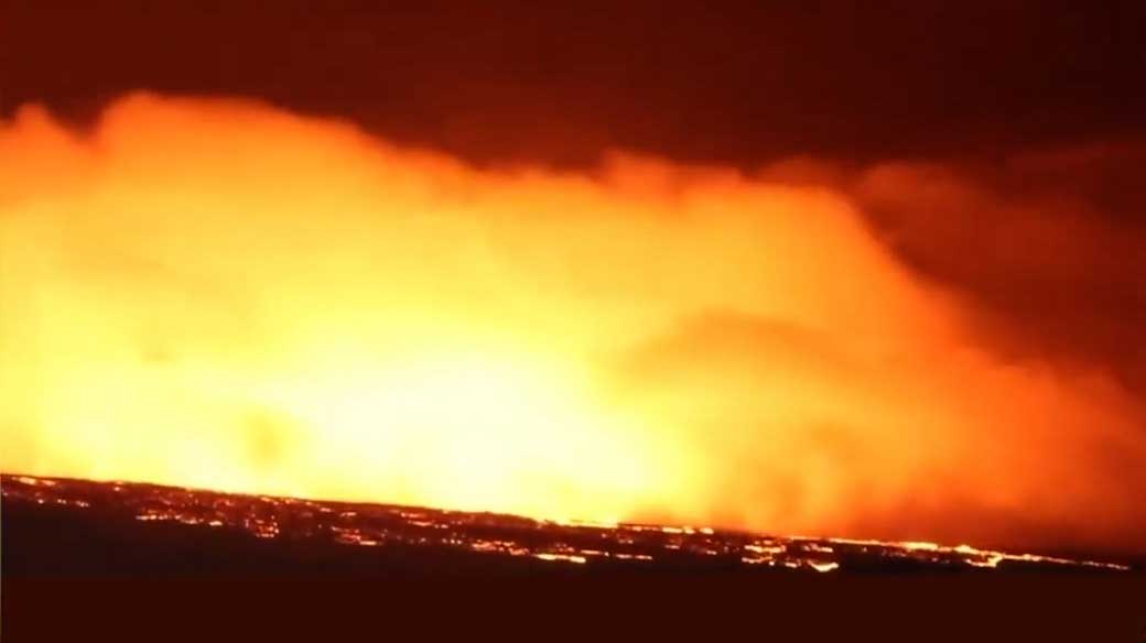 全球最大活火山在夏威夷大岛喷发