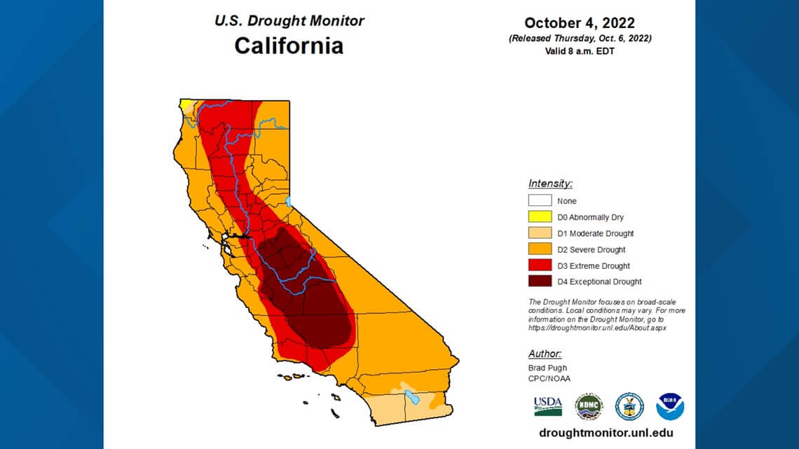 天气预测显示加州又将面临干旱冬季