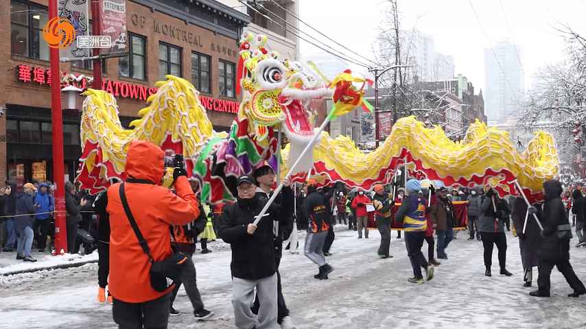 加拿大溫哥華華埠舉行春節慶會 迎乙巳蛇年新春 上